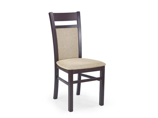 Jedálenská stolička tmavý orech a béžová Torent beige GERARD 2