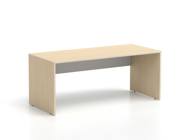 Kancelársky stôl LUTZ 180x80 breza + biela