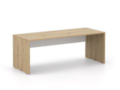 Kancelársky stôl LUTZ 200x80 dub artisan + biela