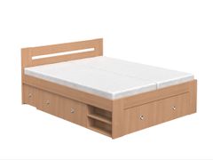 Manželská posteľ 160 cm buková REA LARISA