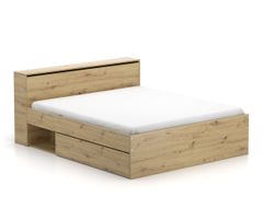 Manželská posteľ 160 cm TEA, dub artisan