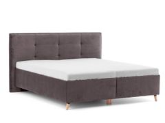 Manželská posteľ 160 cm DREVONA® ZARA, sivohnedá taupe Terra 29