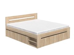 Manželská posteľ 180 cm REA KIRA | dub bardolíno