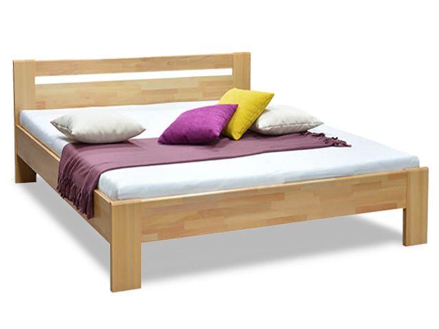 Manželská posteľ z masívu buk 180x200 MATE