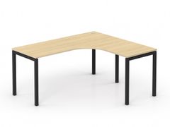 Rohový stôl RP-SRK-1600 dub vicenza | čierne nohy