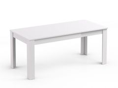 Rozkladací jedálenský stôl biely REA EXTE