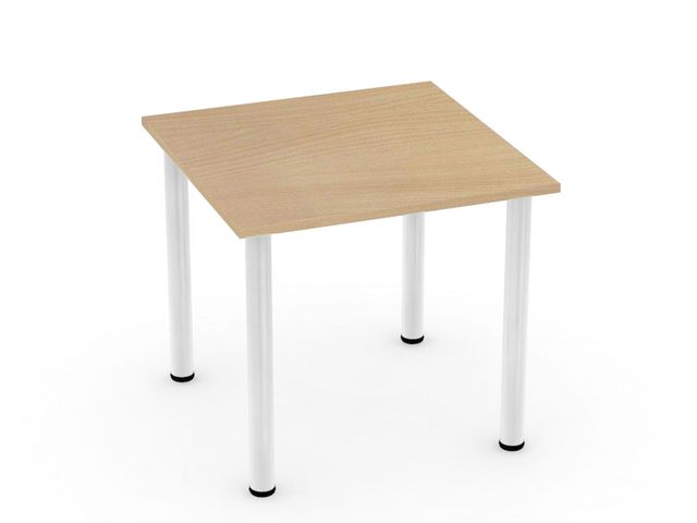 Stôl 80 x 80 buk 4 chróm. nohy REA FLAT 1