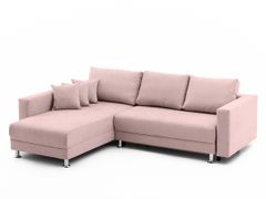 Univerzálna rohová sedačka bledo ružová ANKA Soro 61